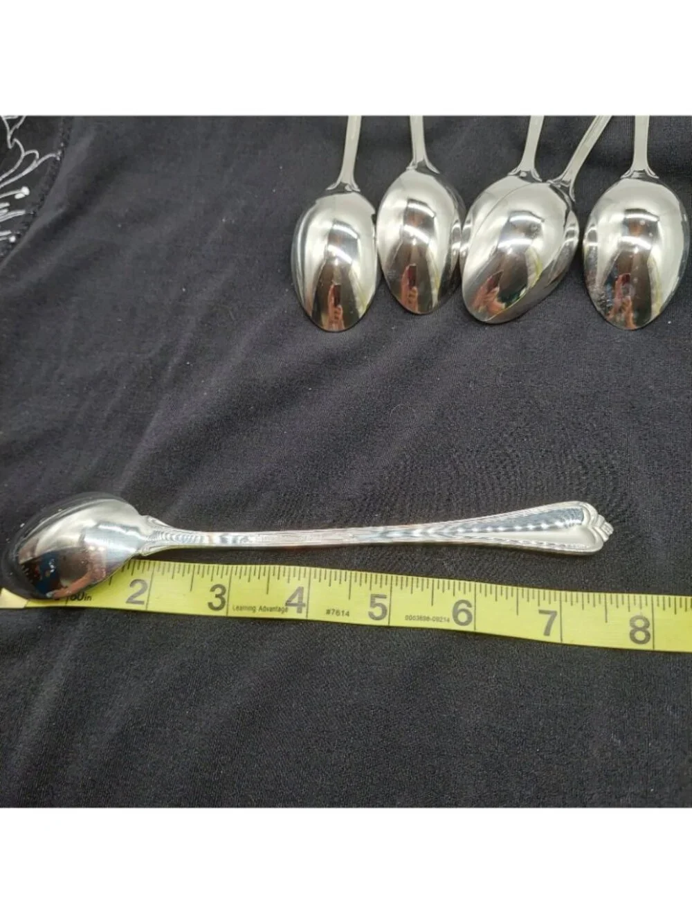 Reed & Barton Stainless Ice Tea Spoons Lot Of 6